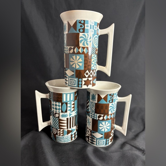 3- ceramic mugs/Portmeirion Tivoli, Copenhagen - Picture 2 of 4